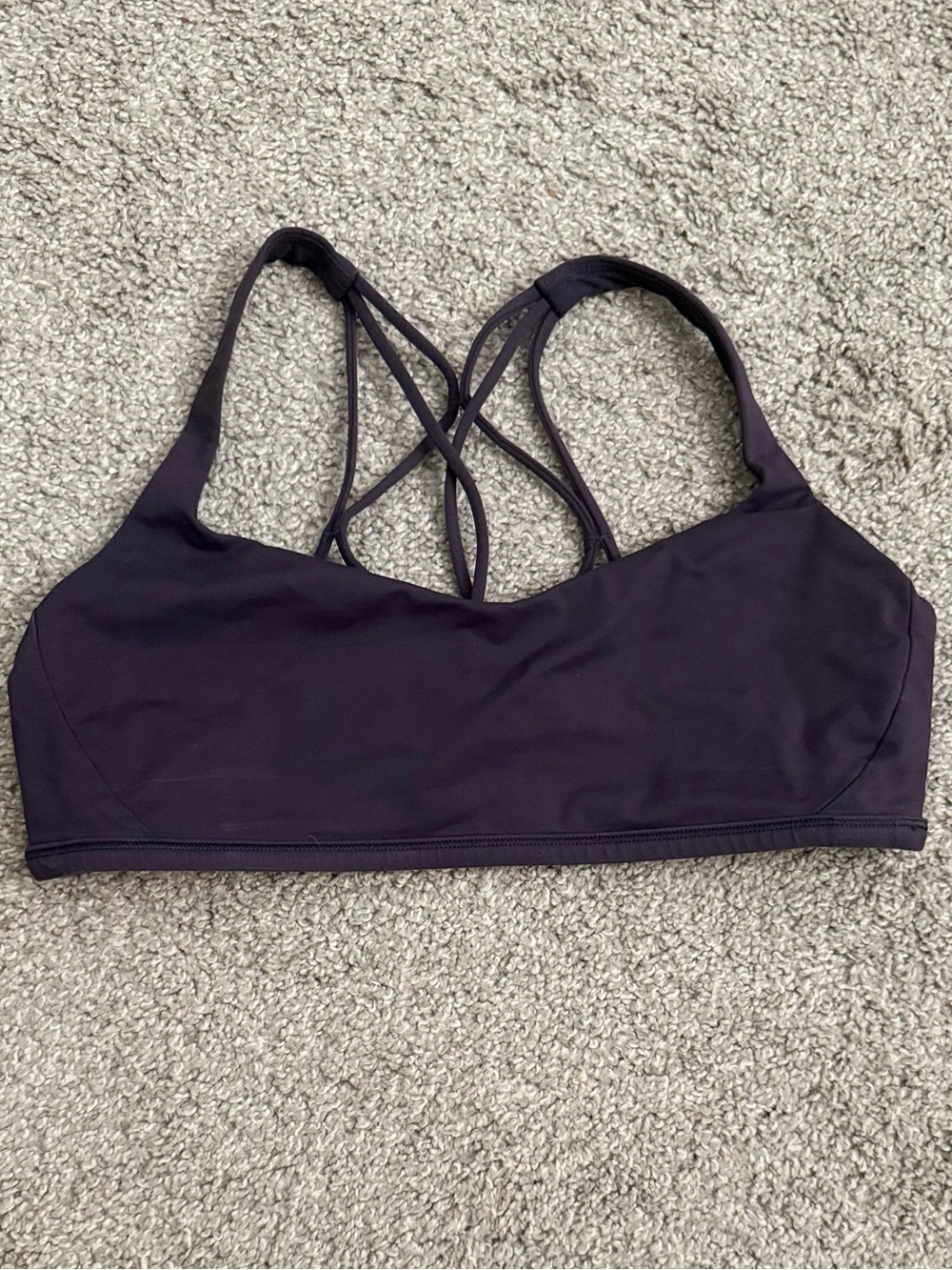 lululemon athletica Deep Plum Strappy Sports Bra